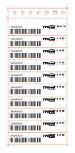 Grainger Pro-Number Bar Code Box Labels