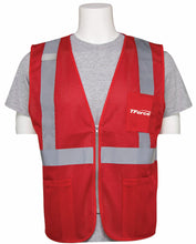 Zippered Safety Vests - RED