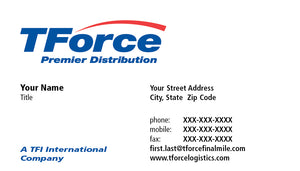 Business Cards-1-Sided – TForce Premier Distribution